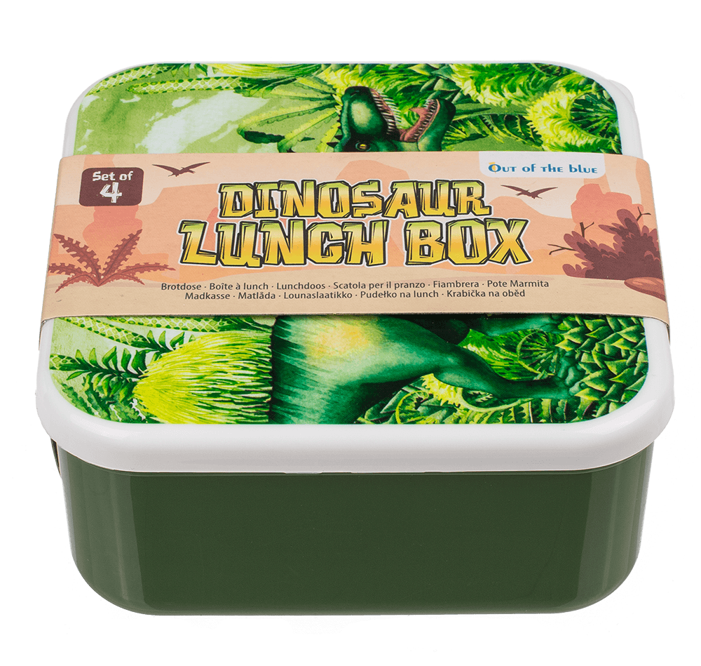 Lunch box, dinosaur, set of 4,
