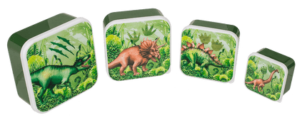 Lunch box, dinosaur, set of 4,