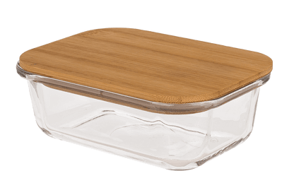 Glass storage box, for 350  ml, ca.15 x 11 cm,