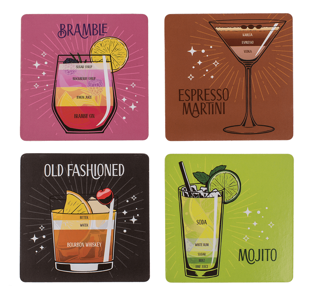 Cork Coaster, Cocktail Recipes,