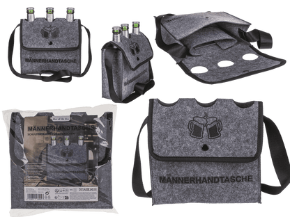 Grey Shoulder Bag, Männerhandtasche,