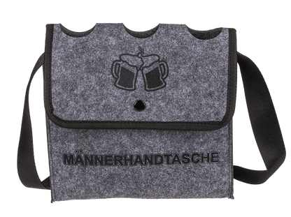 Grey Shoulder Bag, Männerhandtasche,