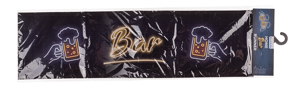 Home bar runner, Beer, approx. 89 x 25 cm,