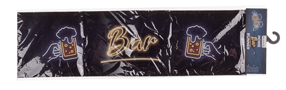 Home bar runner, Beer, approx. 89 x 25 cm,