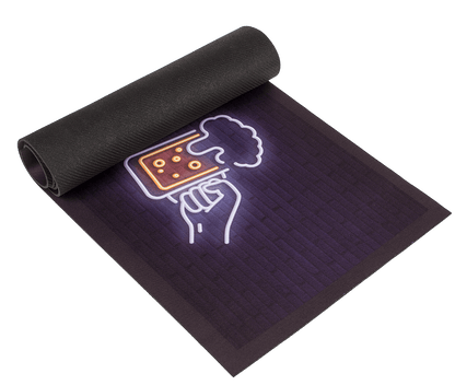 Home bar runner, Beer, approx. 89 x 25 cm,