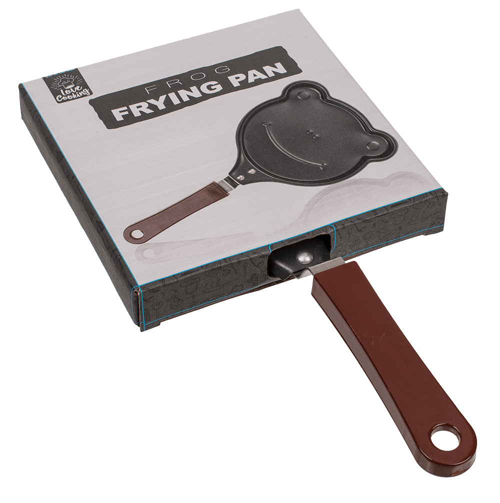 Frying pan, frog,