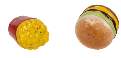 Salt & pepper shaker, Burger & Fries,