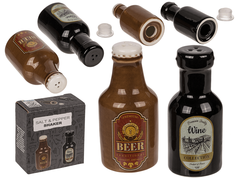 Salt & pepper shaker, Beer & Wine,