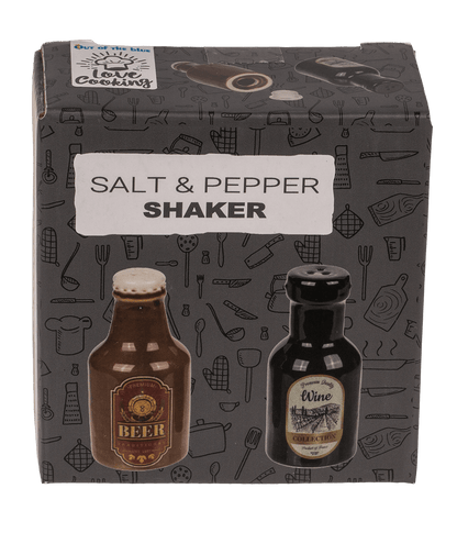 Salt & pepper shaker, Beer & Wine,