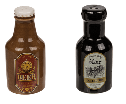 Salt & pepper shaker, Beer & Wine,
