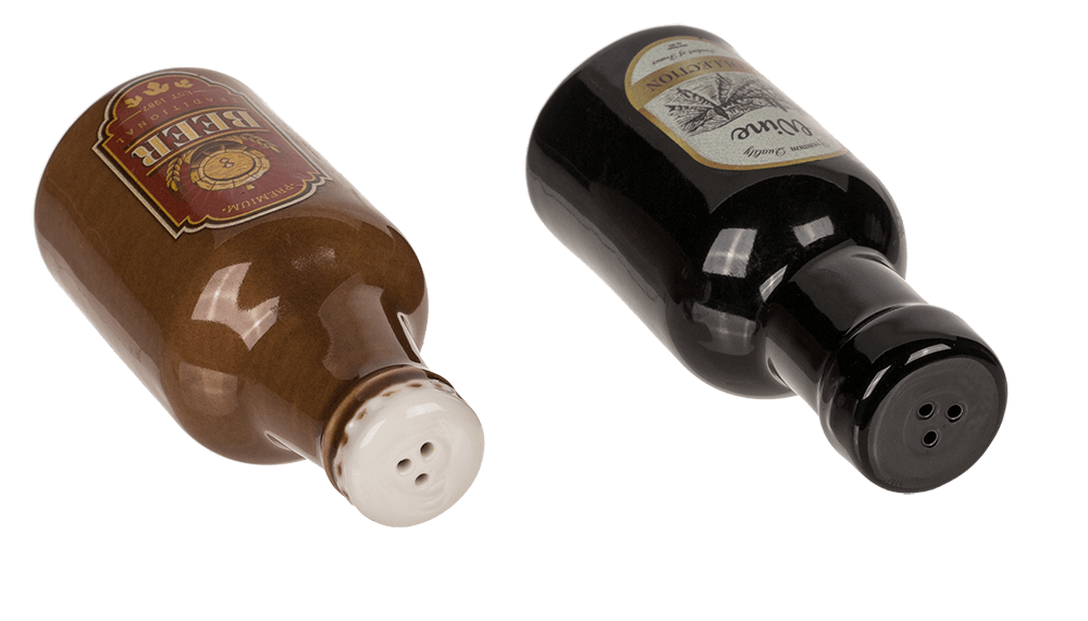 Salt & pepper shaker, Beer & Wine,