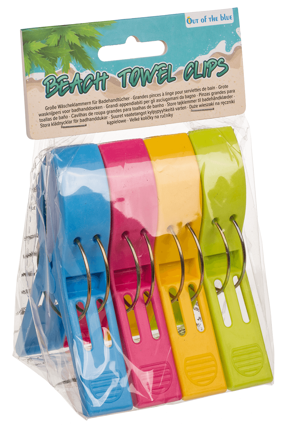 Big beach towel clips, colorful,
