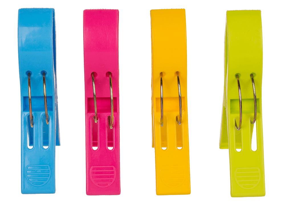 Big beach towel clips, colorful,