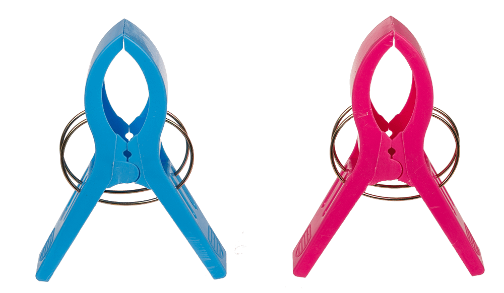 Big beach towel clips, colorful,