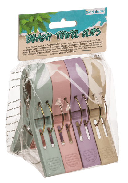 Big beach towel clips, pastell,