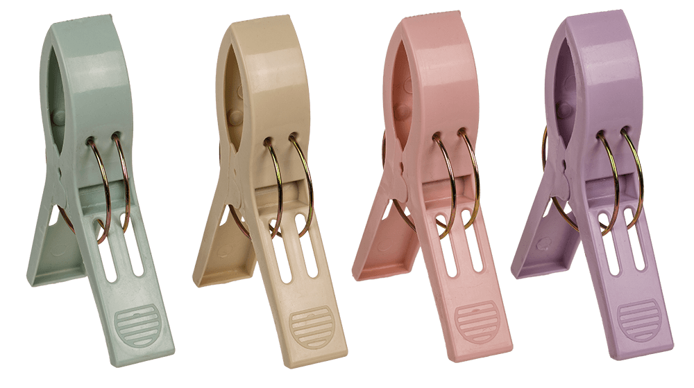 Big beach towel clips, pastell,