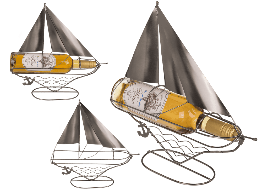 Metal bottle holder, Sail Boat,