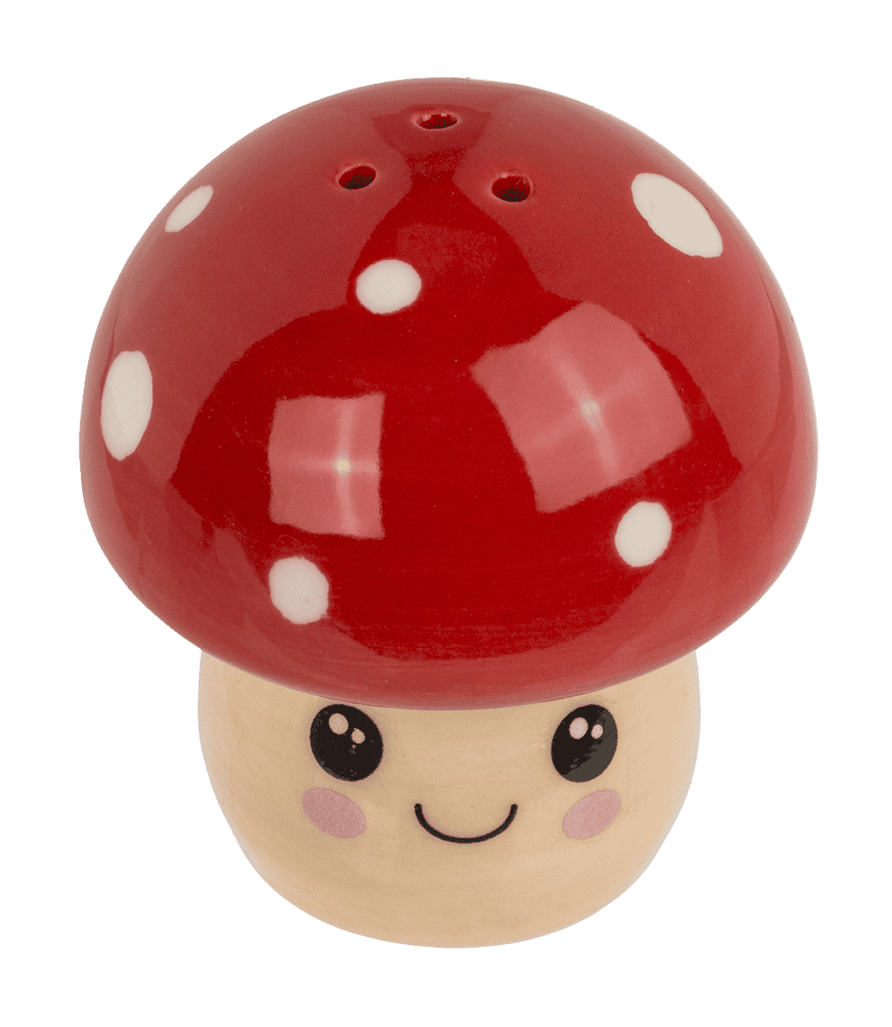 Salt & pepper shaker, Kawaii mushrooms,