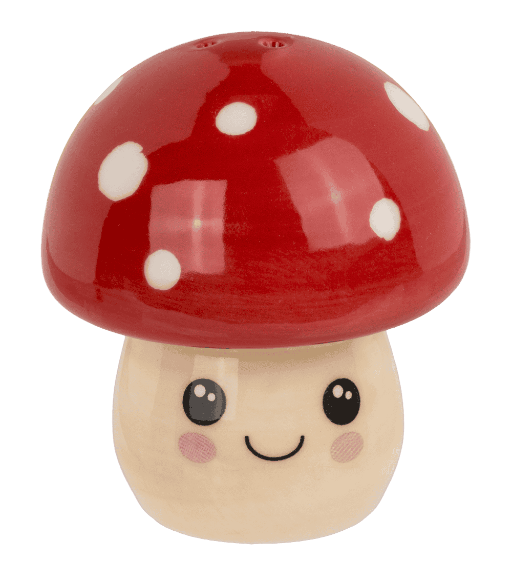 Salt & pepper shaker, Kawaii mushrooms,