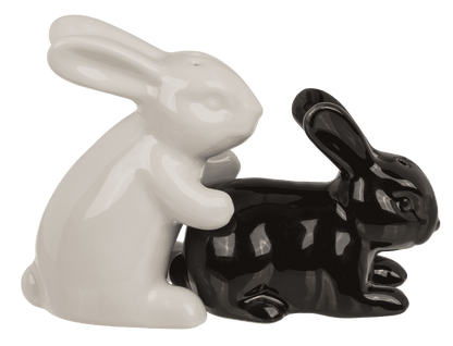 Salt & pepper shaker, rabbits, 11 x 4.5 x 8 cm,