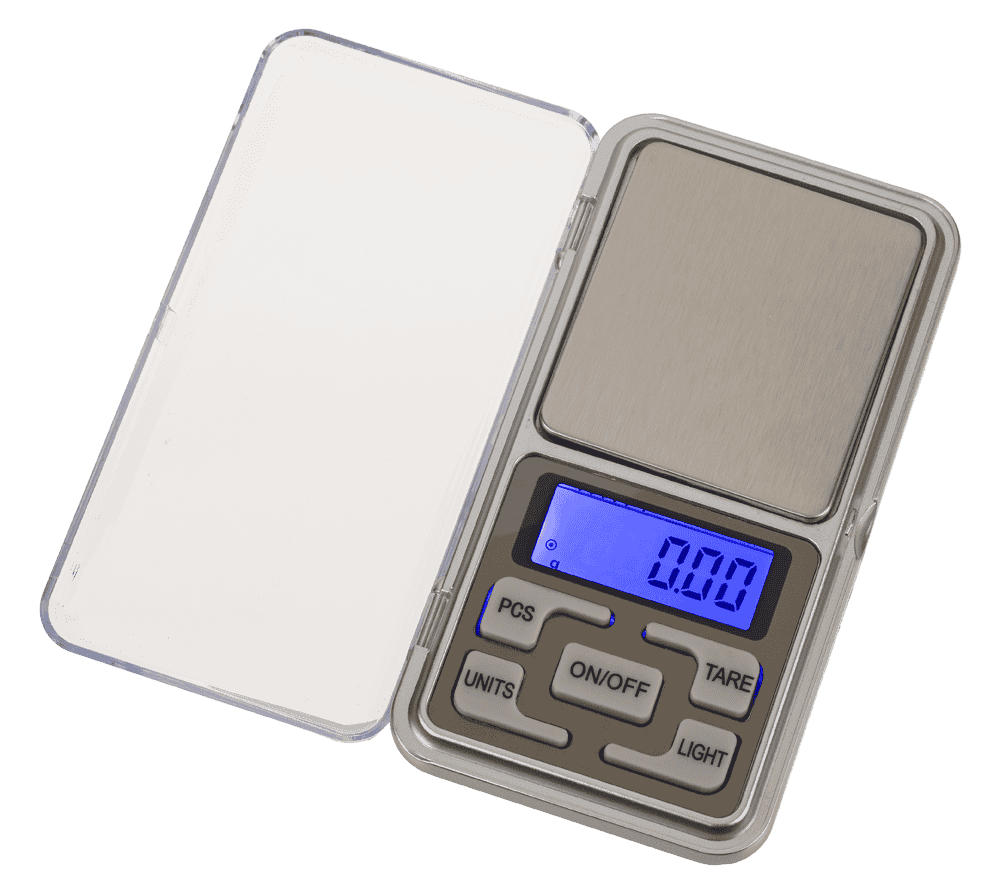 Stainless steel precision scales, 12 x 6 cm,