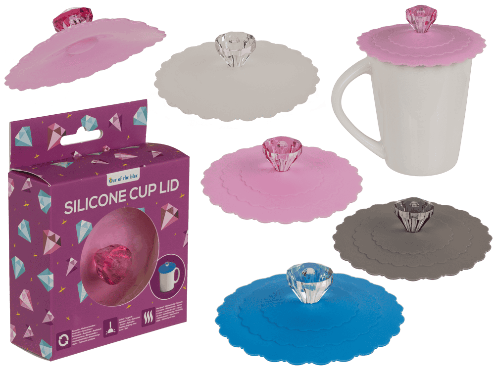 Silicone Lid, Diamonds, X cm,