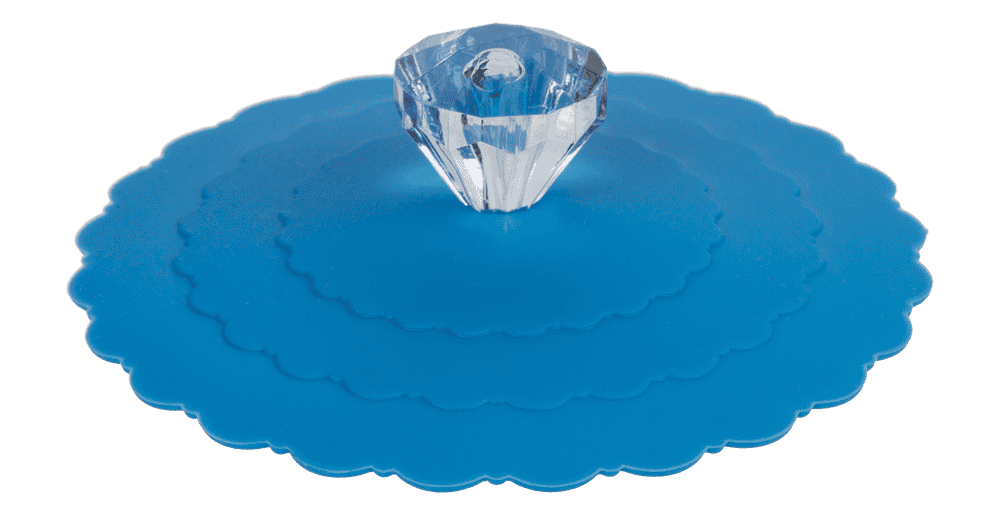 Silicone Lid, Diamonds, X cm,