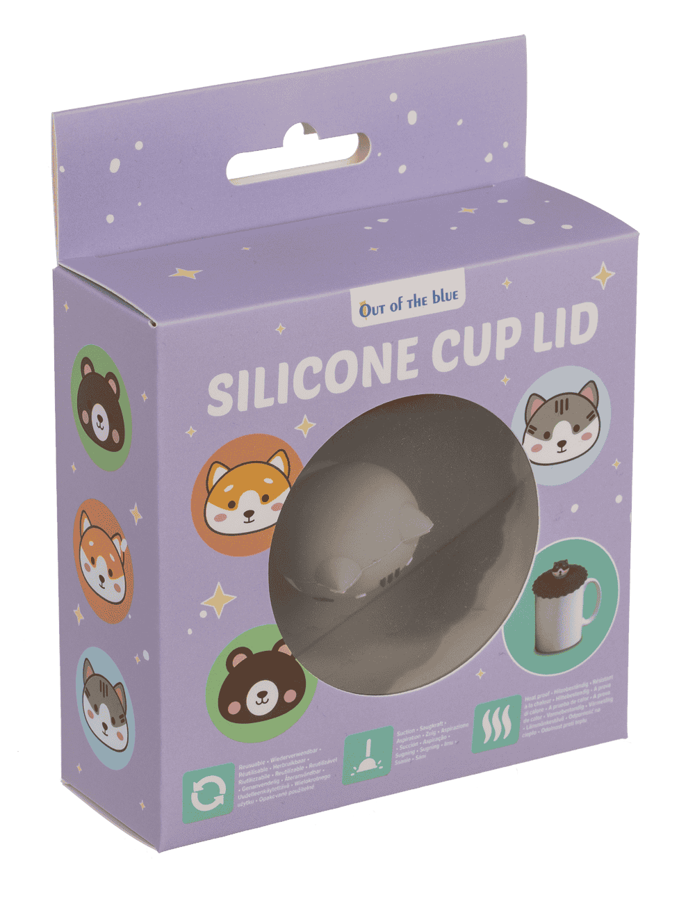 Silicone Lid, Animals, X cm,