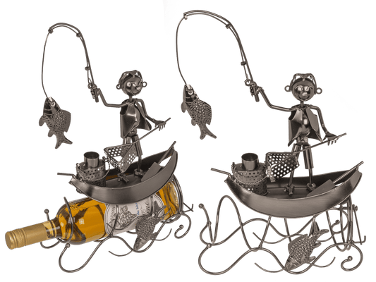 Metal bottle holder, Fisher,