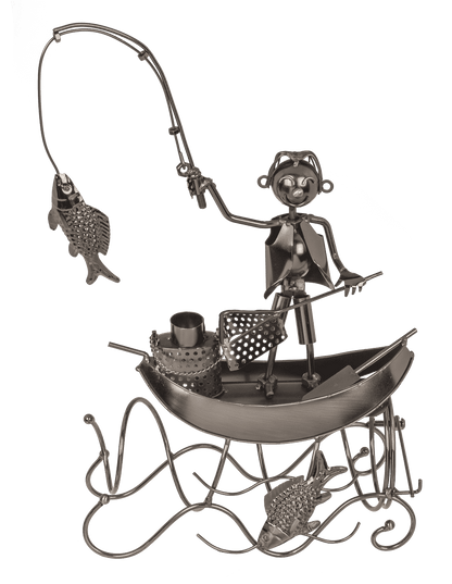 Metal bottle holder, Fisher,