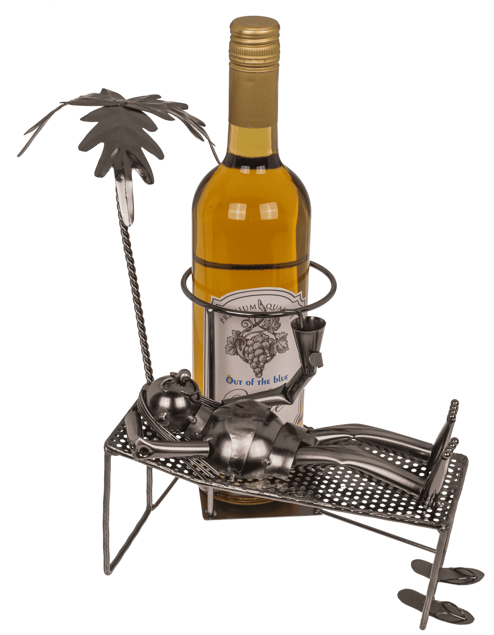 Metal bottle holder, Basking.