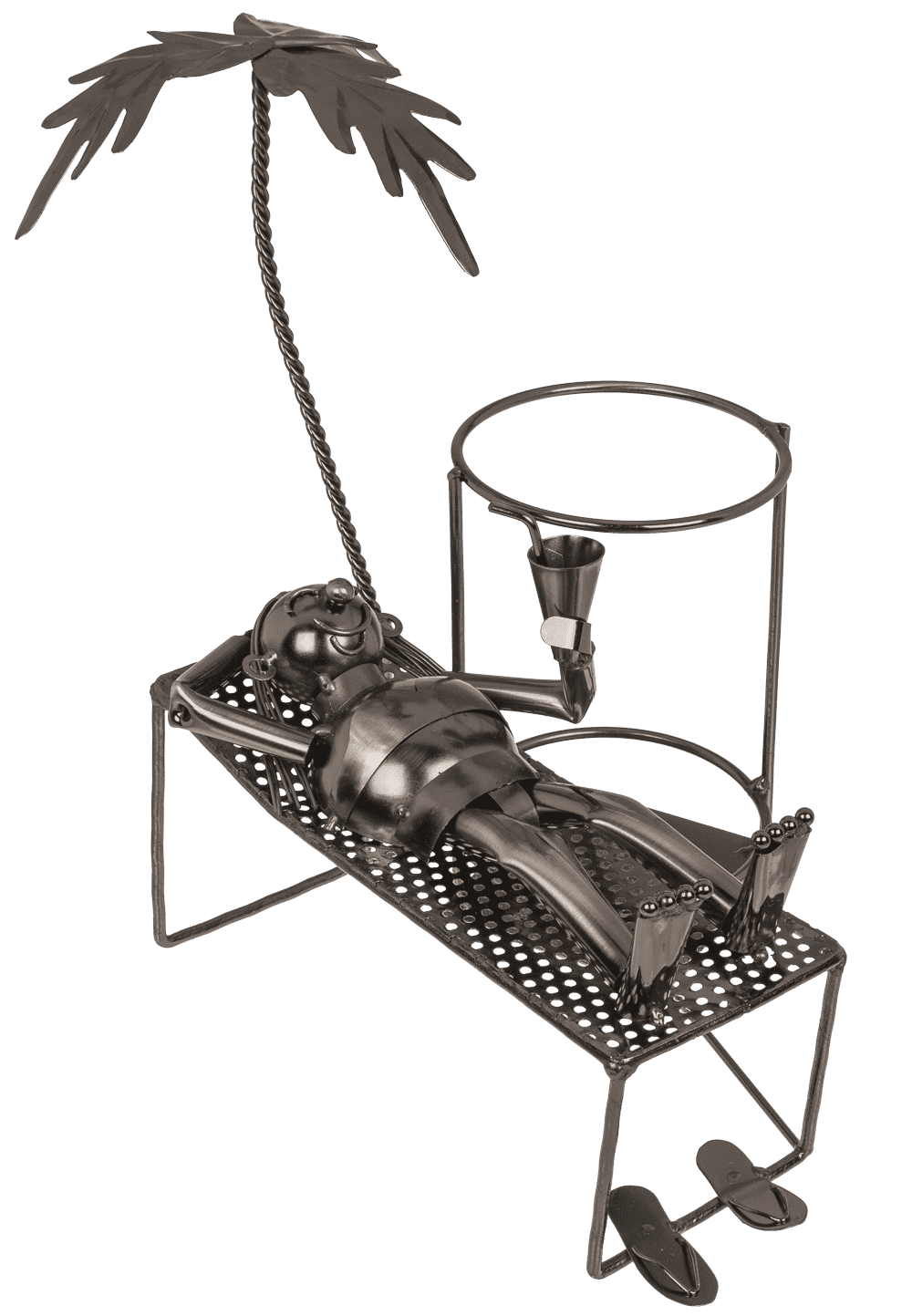 Metal bottle holder, Basking.