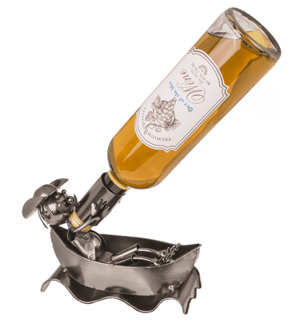 Metal bottle holder, Wine in the bath,