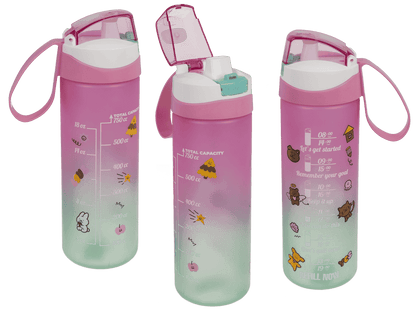 Drinking bottle with drinking indicator,