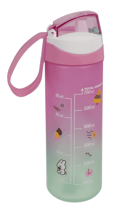 Drinking bottle with drinking indicator,