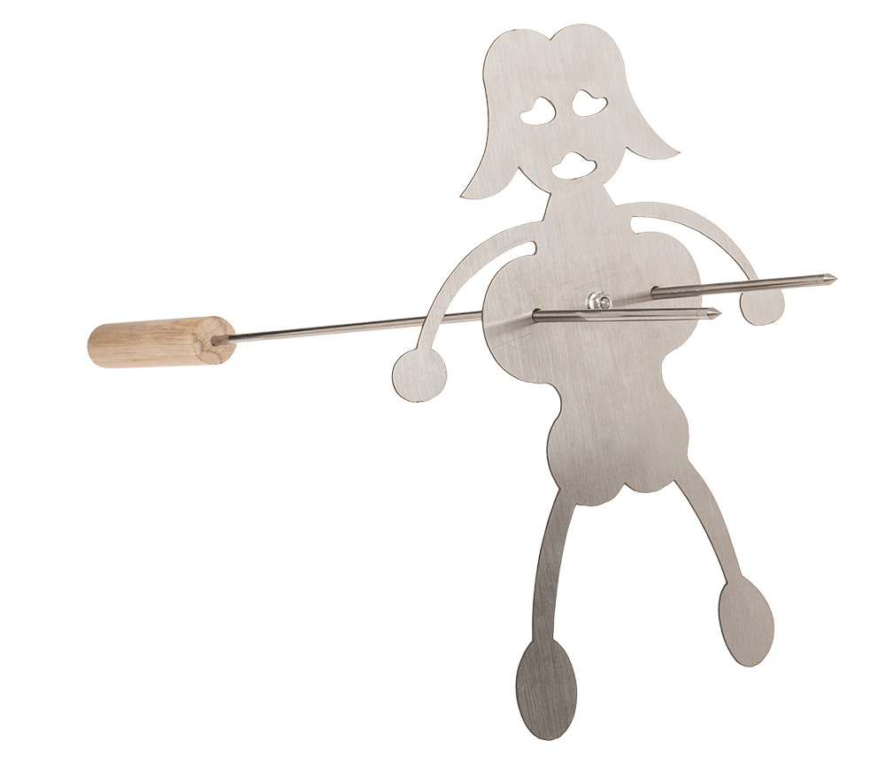 BBQ Roasting Sticks, Couple, set of 2, 20 cm,