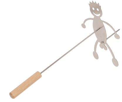 BBQ Roasting Sticks, Couple, set of 2, 20 cm,