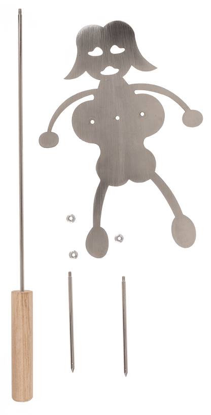 BBQ Roasting Sticks, Couple, set of 2, 20 cm,