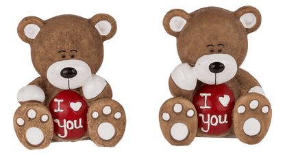 Polyresin bear, I love you,