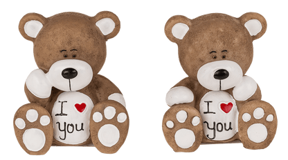 Polyresin bear, I love you,
