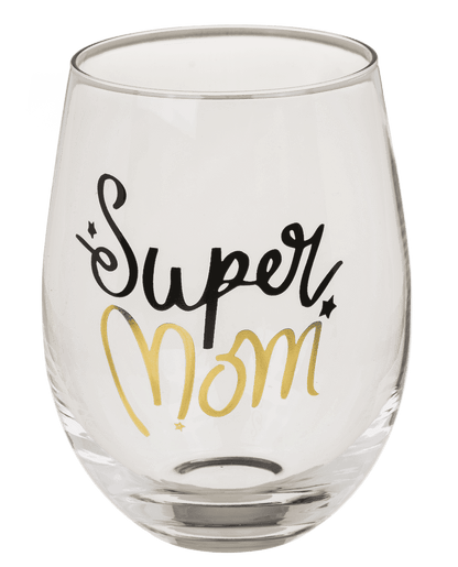 Drinking glass, Super Mom & Daddy Cool,