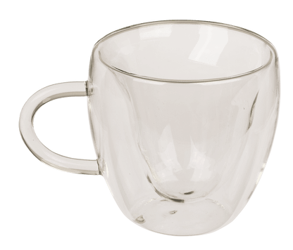 Double-walled thermo-glass with heart shape,