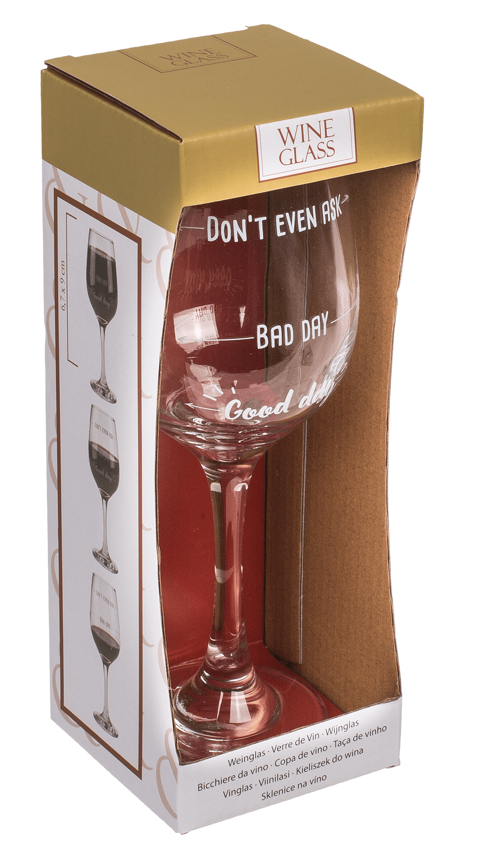 Wine glass, Good day, Bad day, Don't even ask,