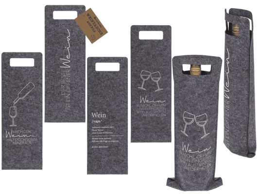 Felt wine bag,