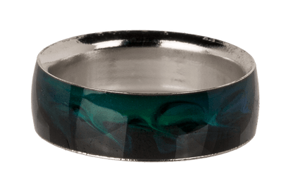 Stainless steel mood ring, Waves,