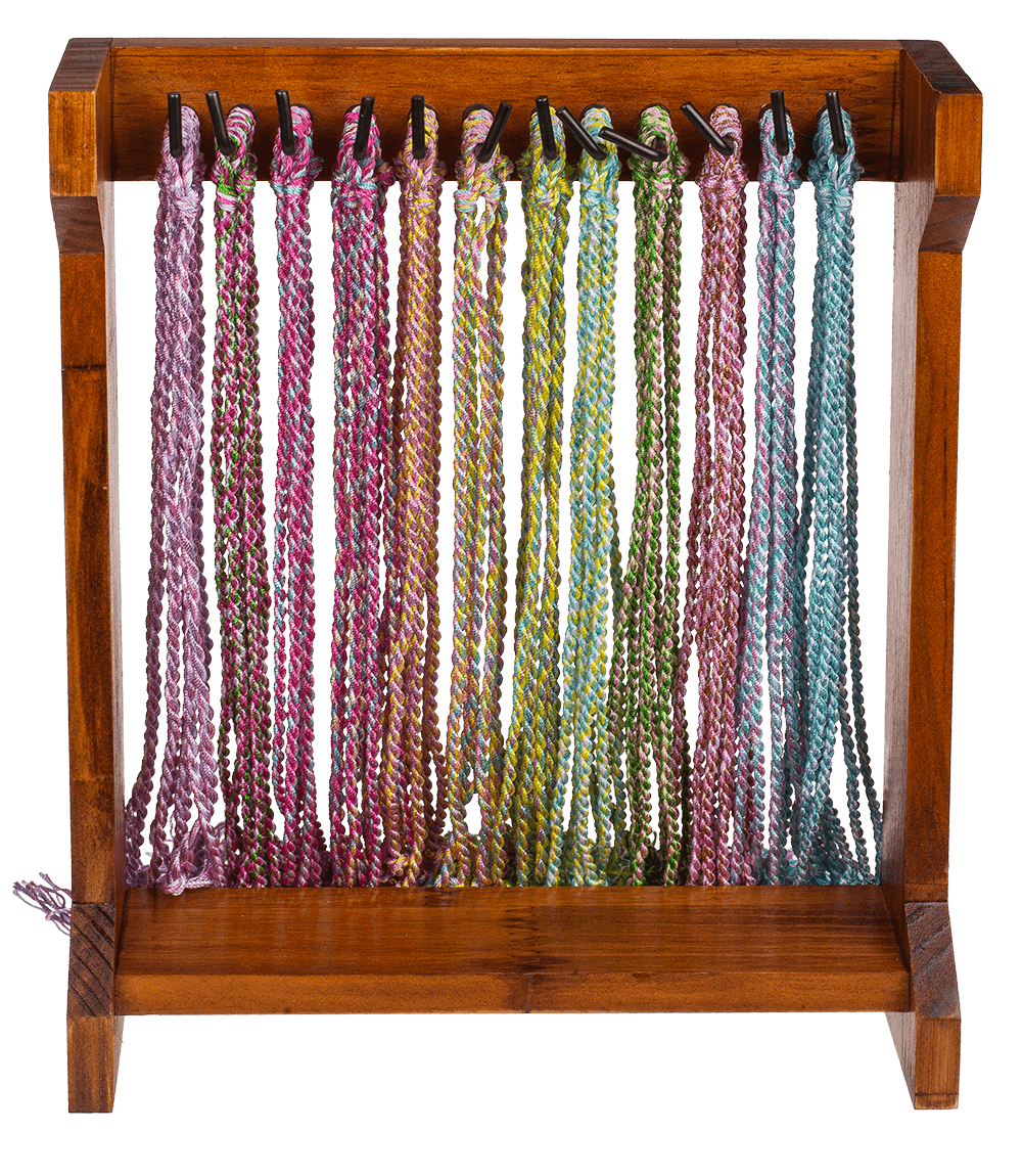 Textile bracelet, Pastel colours,