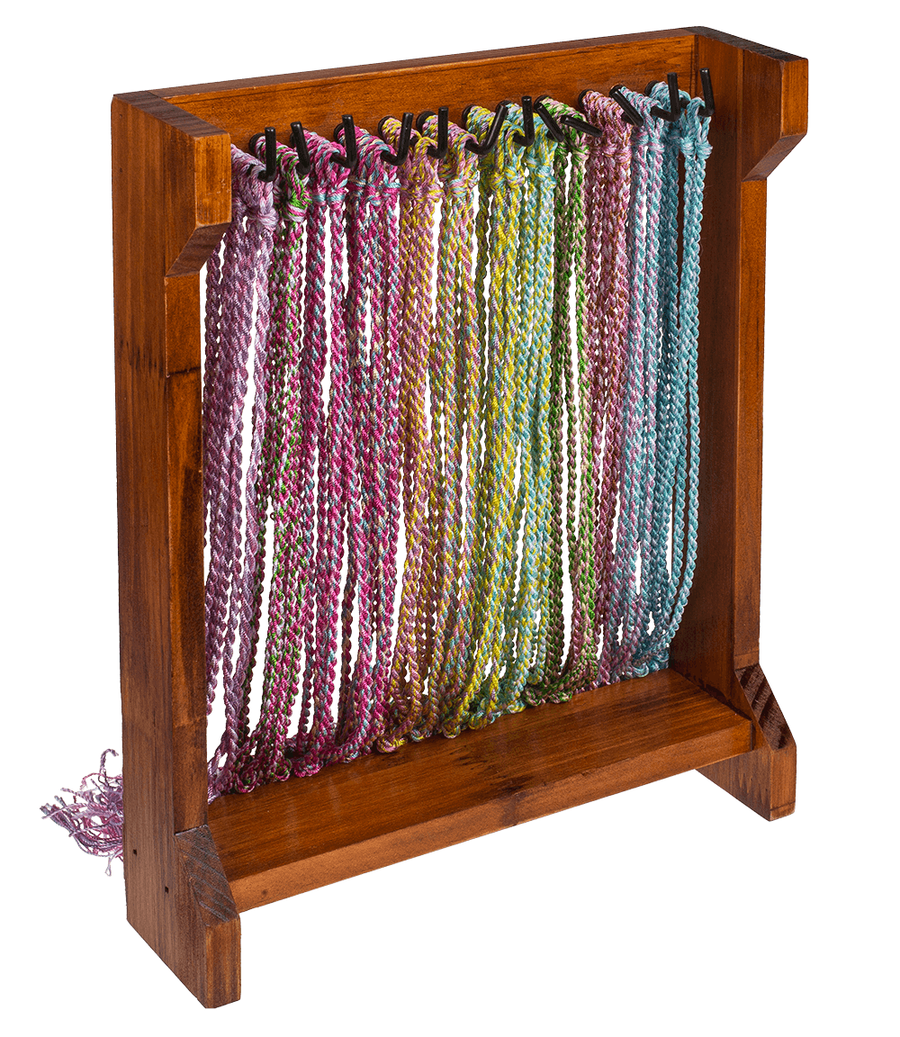 Textile bracelet, Pastel colours,