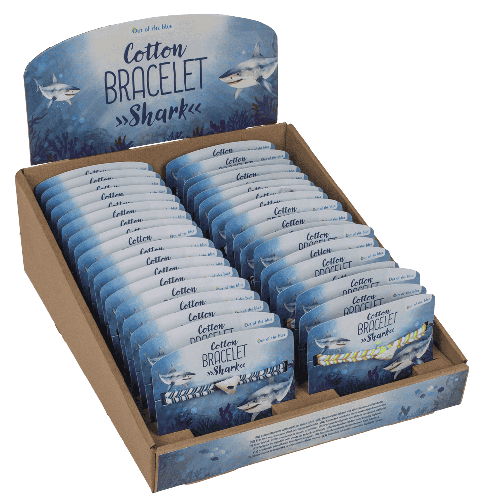 Cotton bracelet, Sharks,