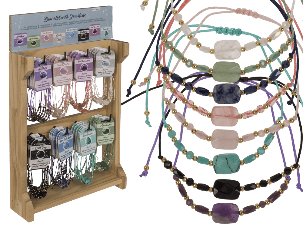 Crystal bracelet with gemstone, Crystal Dreams,