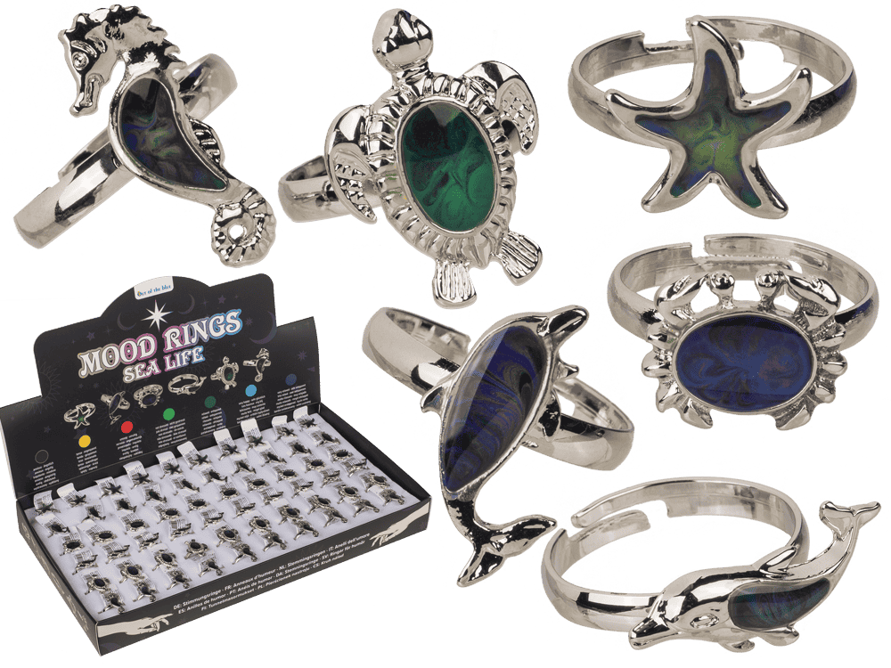Mood ring, Sea life, one size,